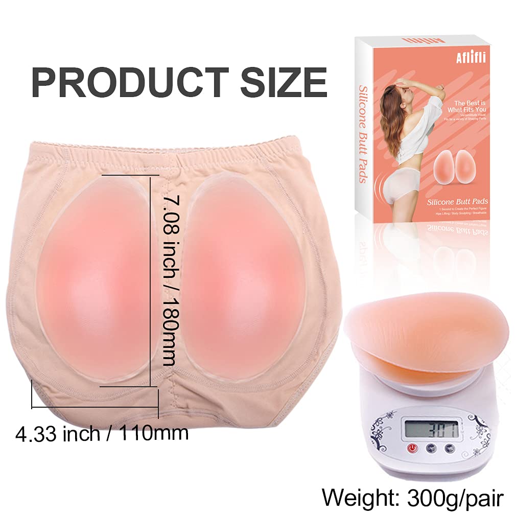 300G Silicone Butt Pads Buttock Enhancer Underwear Silicone Padded Panties for Women